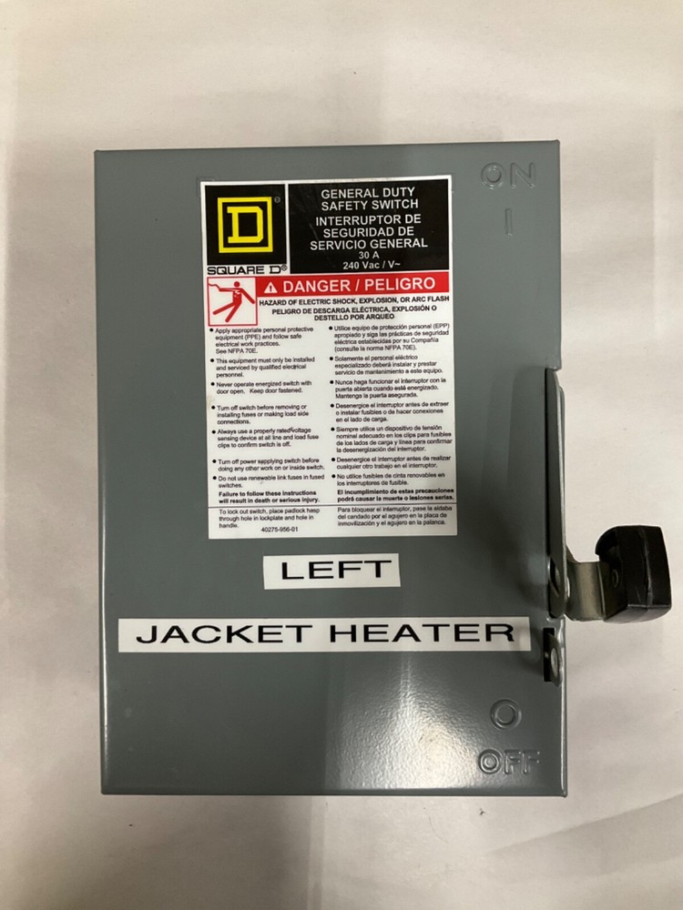 SQUARE D DU321 30A SAFTEY SWITCH - ECS