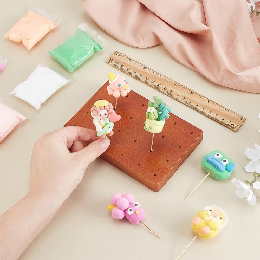 1pc Rectangle Wood het Blocking Board Knitting Loom for Knitting Making Camel