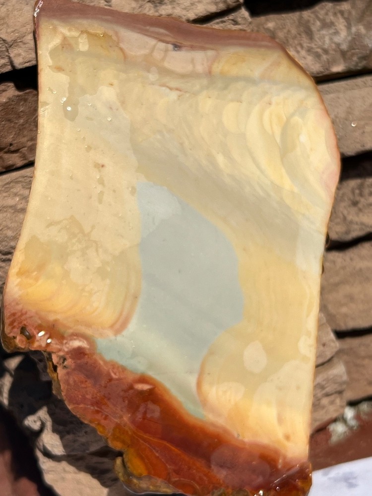 Polychrome Misty Mountain Jasper unpolished slab