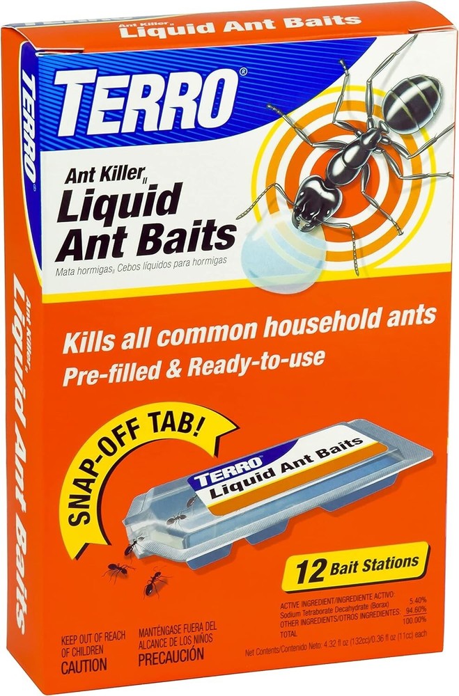 TERRO T300B Liquid Ant Killer 12 Bait Stations