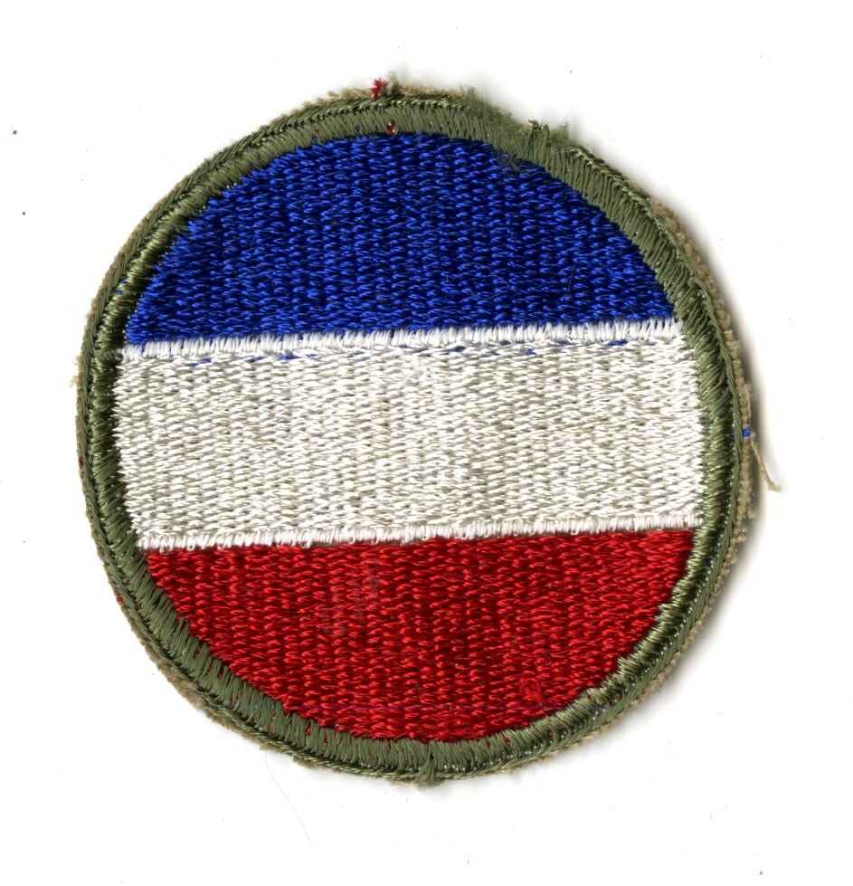 Army Ground Forces White Back Patch WWII Original