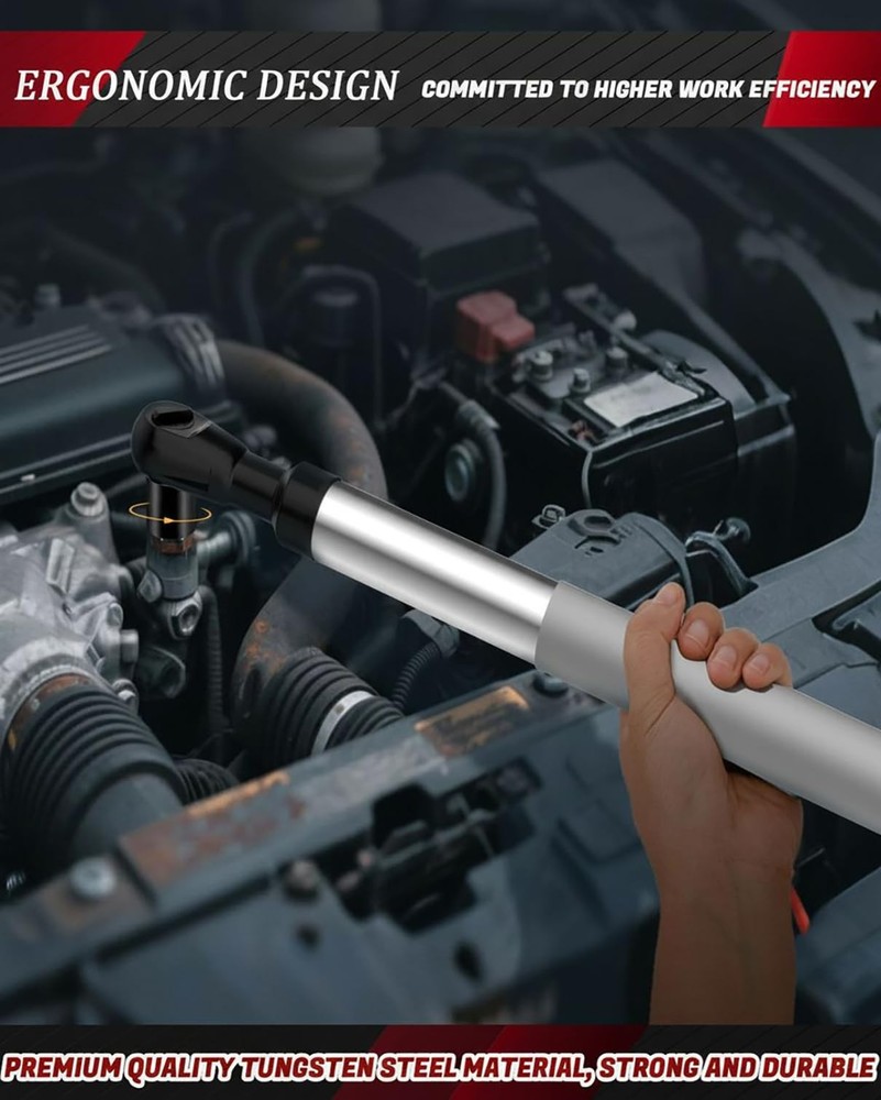 Offset Extension Wrench Impact 1/2",Right Angle 1/2, Silver