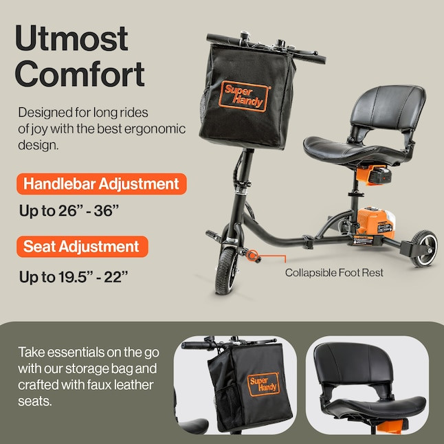 SuperHandy Passport- 275 Lbs Folding Mobility Scooter