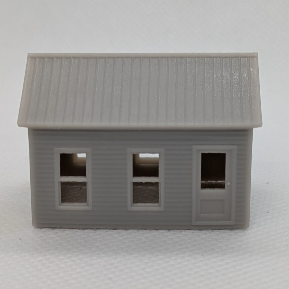 N Scale Rural Barber Shop