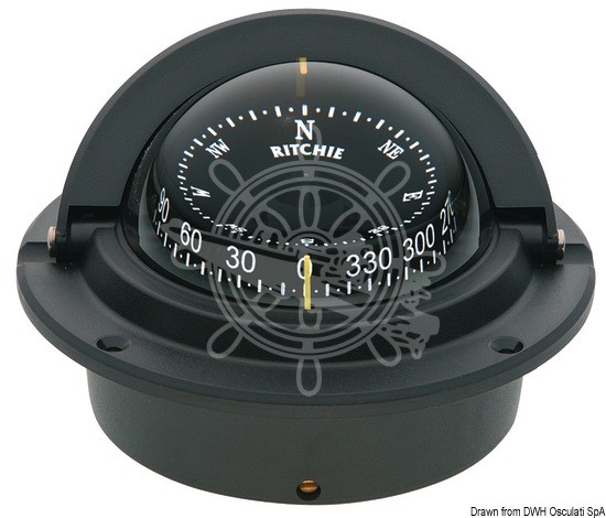 RITCHIE Voyager External Compass 3 Inches Black/Black