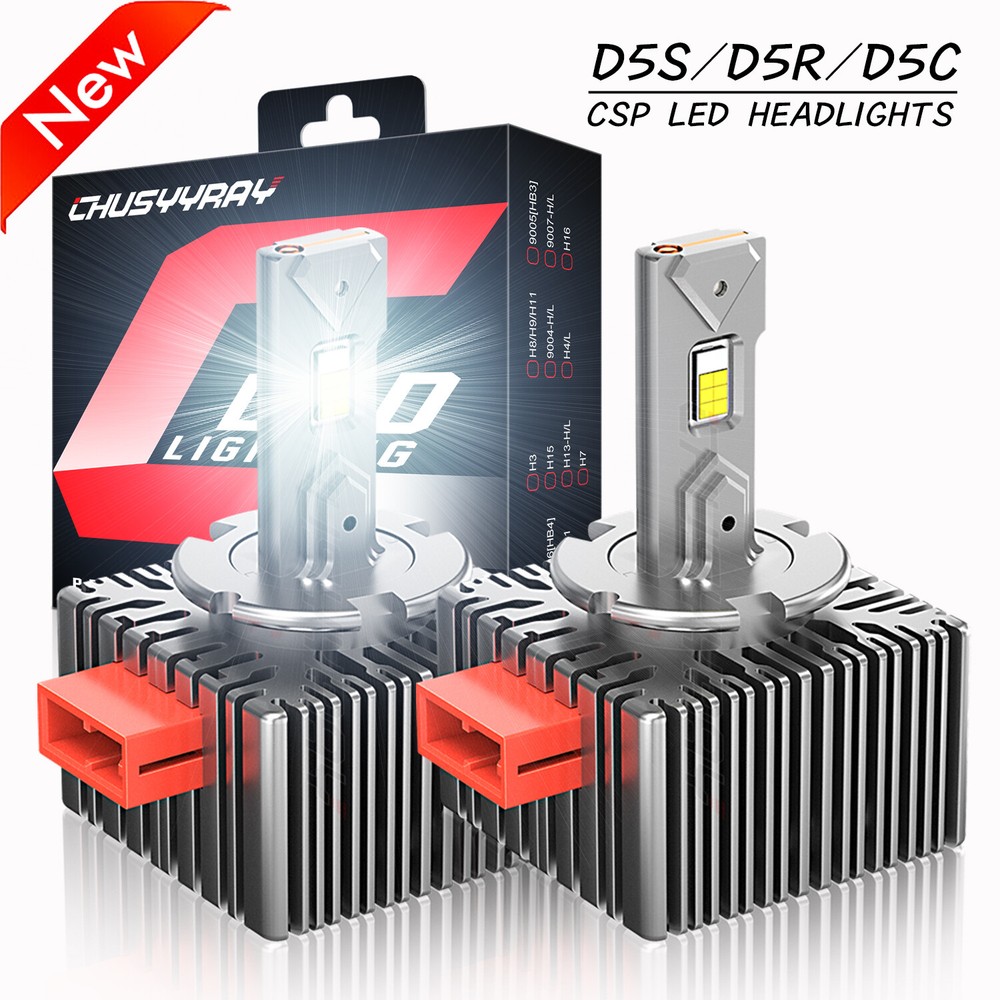 D5S LED Headlight Bulbs High-Low for chevy Silverado 1500 2016-2018 Replace HID