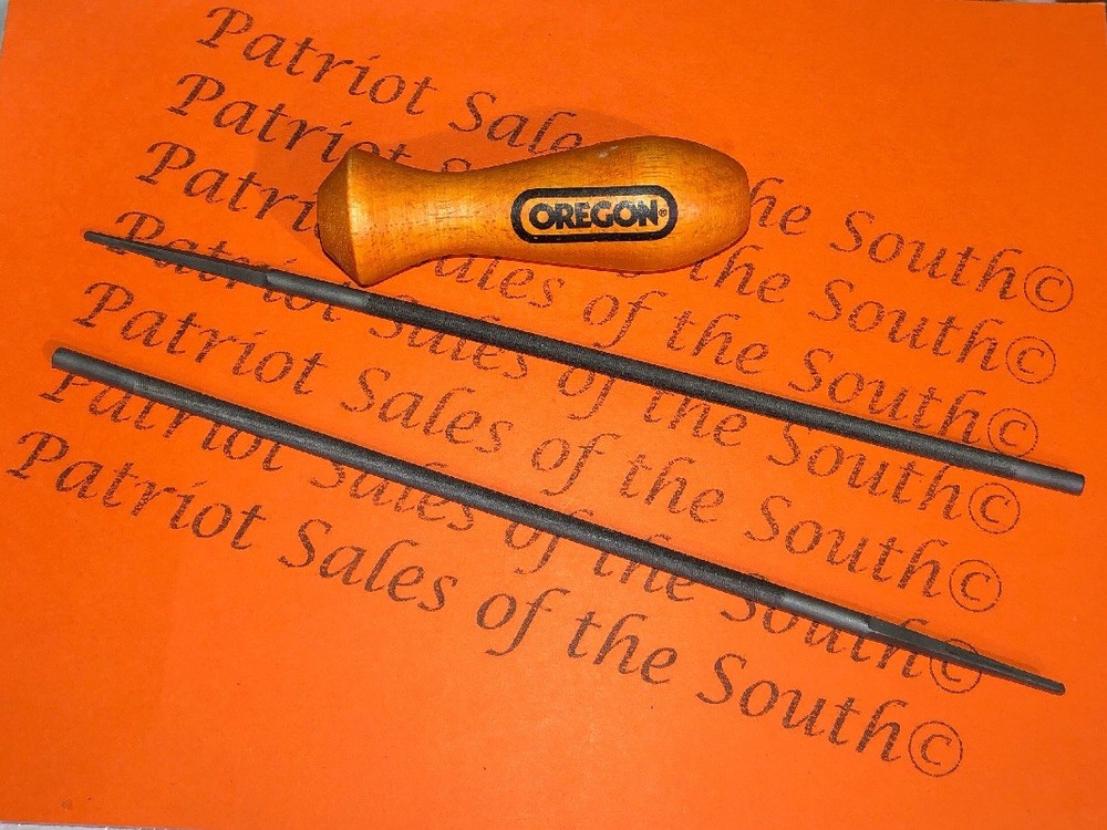 1-Oregon File Handle, 2 Chainsaw Files OREGON,CHIPMASTER read description