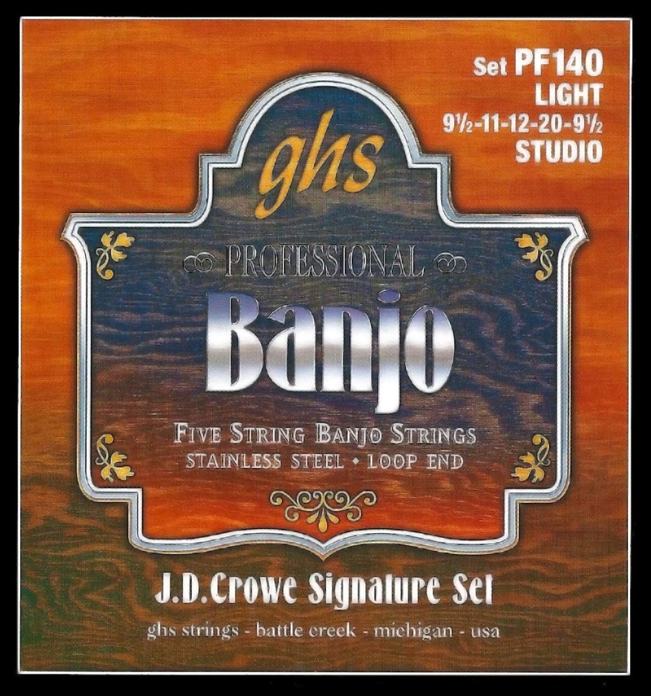 GHS Strings - 5-String Banjo Strings - J.D. crowe Signature Series (Studio) -...
