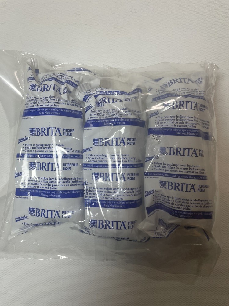 3 PACK NEW BRITA WATER FILTER PITCHER ADVANCED REPLACEMENT FILTERS SEALED