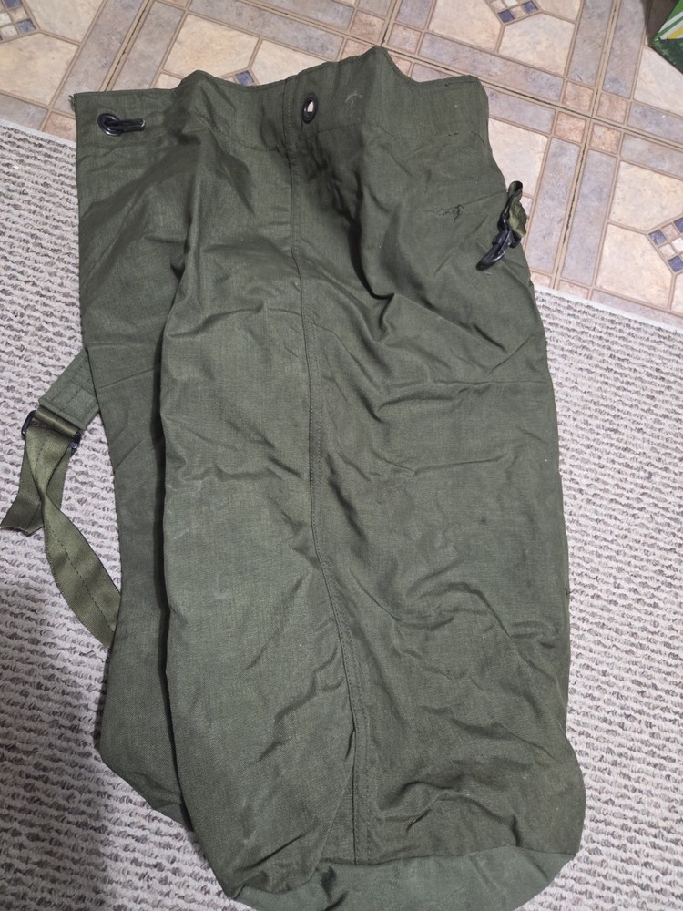 Vintage Us Army Canvas Backpack Duffel Bag