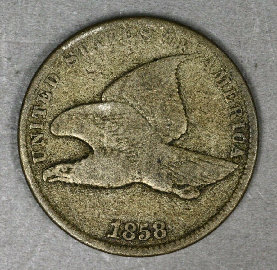 US 1858 Flying Eagle Penny   A3105