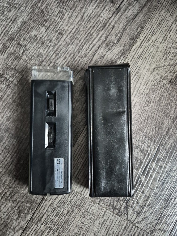 Vintage Micronta 30X Illuminated Microscope With Case WORKING