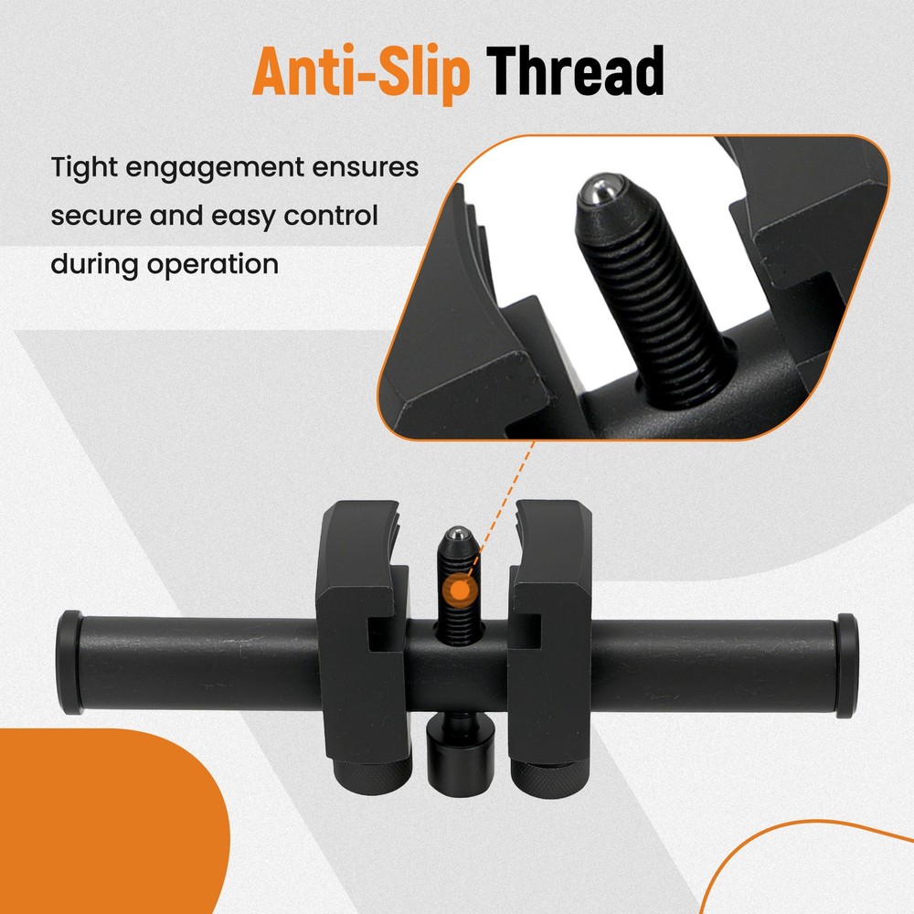 Professional Puller For Ribbed Drive Pulley Crankshaft Remover Tool Adjustable
