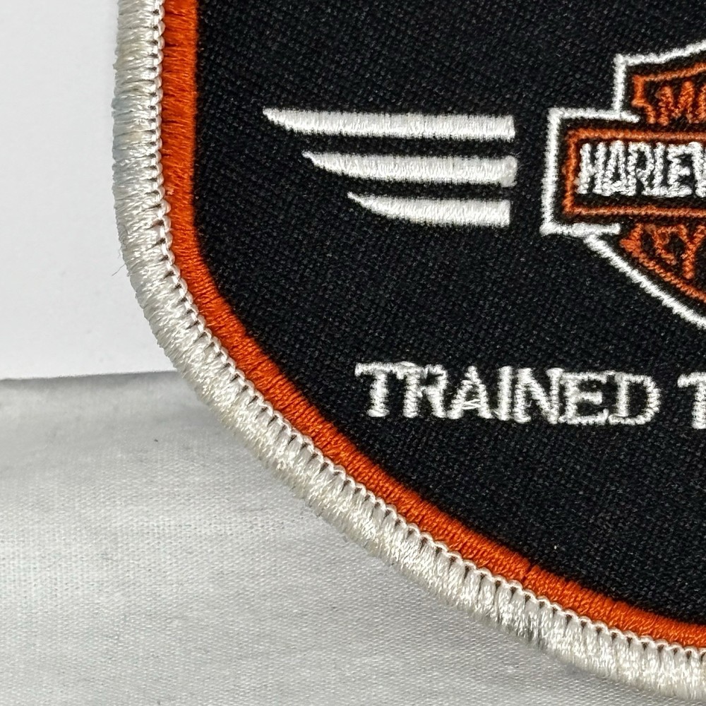 Harley-Davidson PHD Service Trained Technician Patch Black Orange