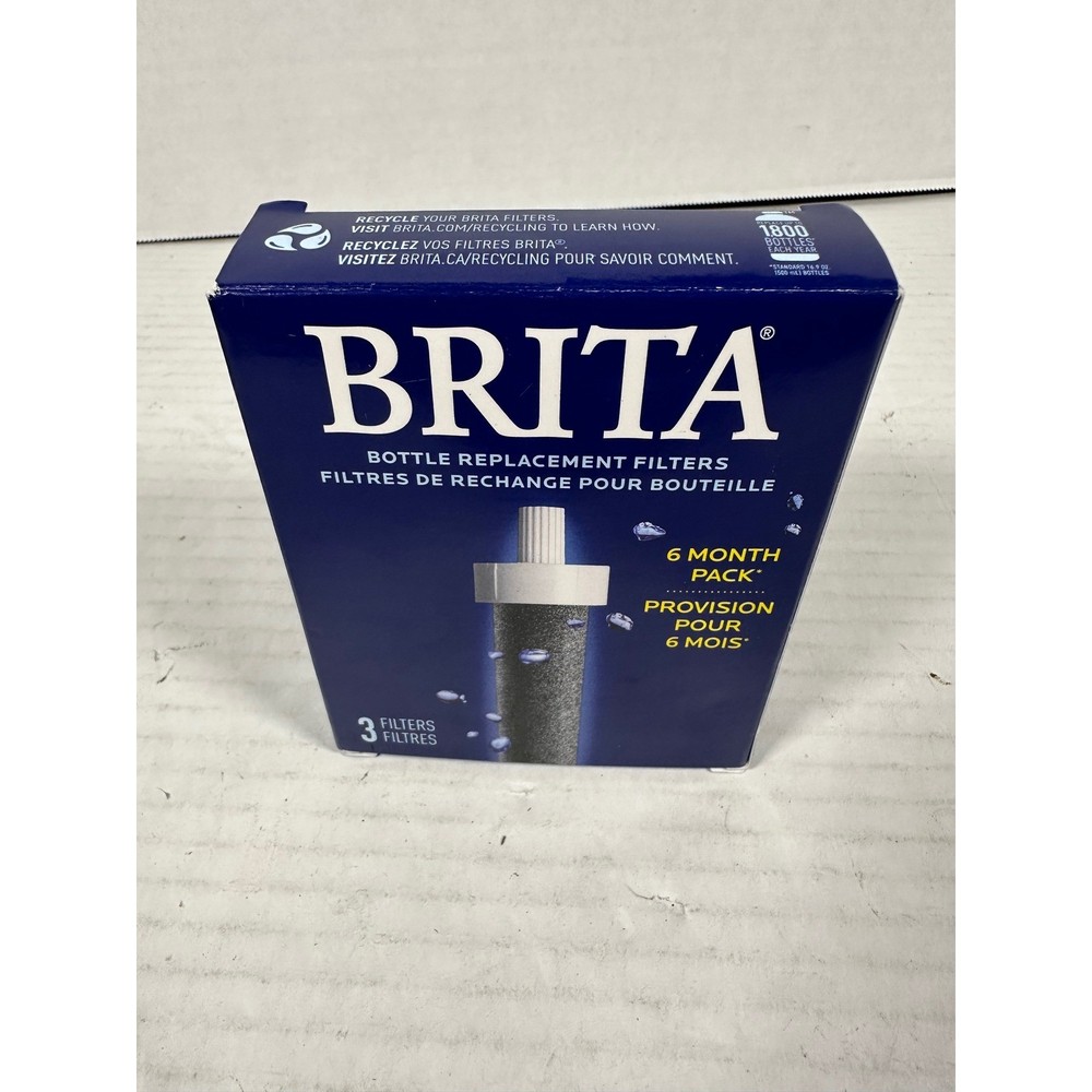Brita Water Bottle Replacement Filters 3 Count 6 Month Pack Model BB06 New