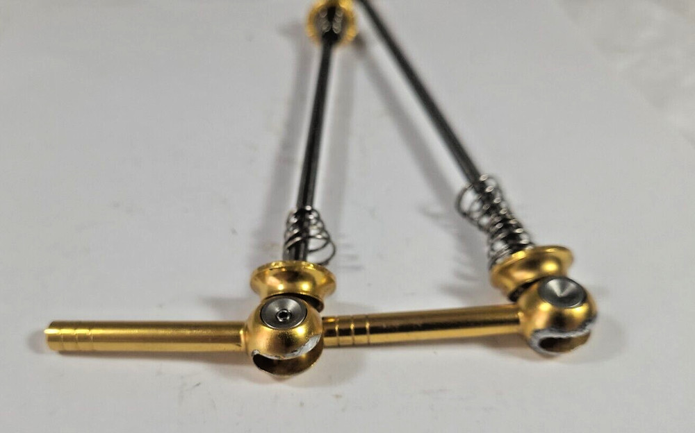 Unbranded Gold Bike Skewer Set