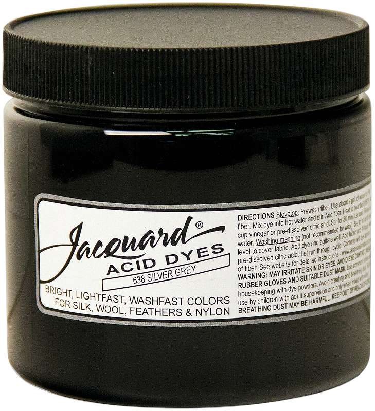 Jacquard Acid Dyes 8oz Silver Grey
