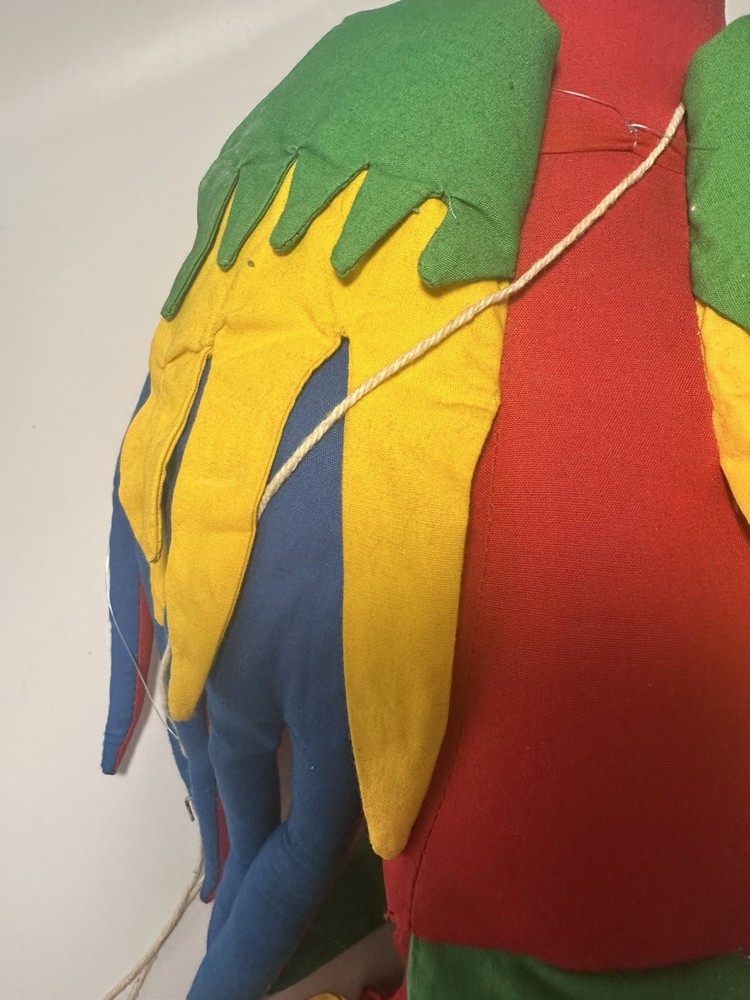 #58D Vintage Parrot Plush Toy