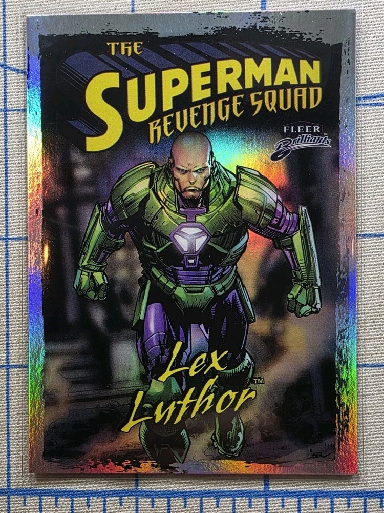 Fleer Brilliants - Lex Luthor RS-1 - The Superman Revenge Squad - DC Comics Card