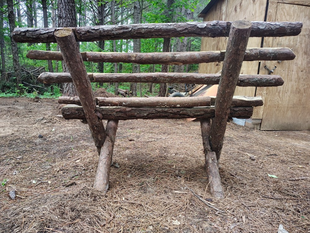 wooden bench