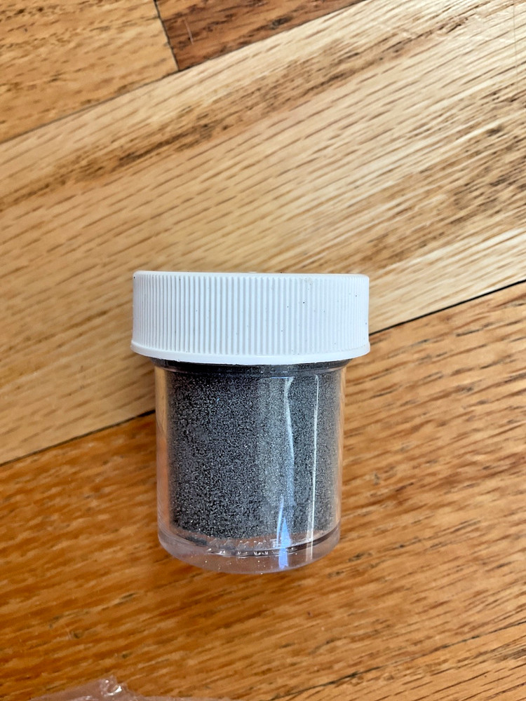 Lot Embossing Powder - 4 . Clear, Black, Grey, Iridescent