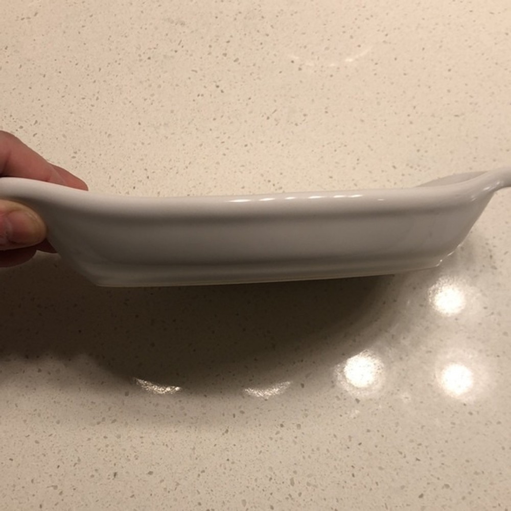 Chantal Small Oval White Ramekin Butter Dish