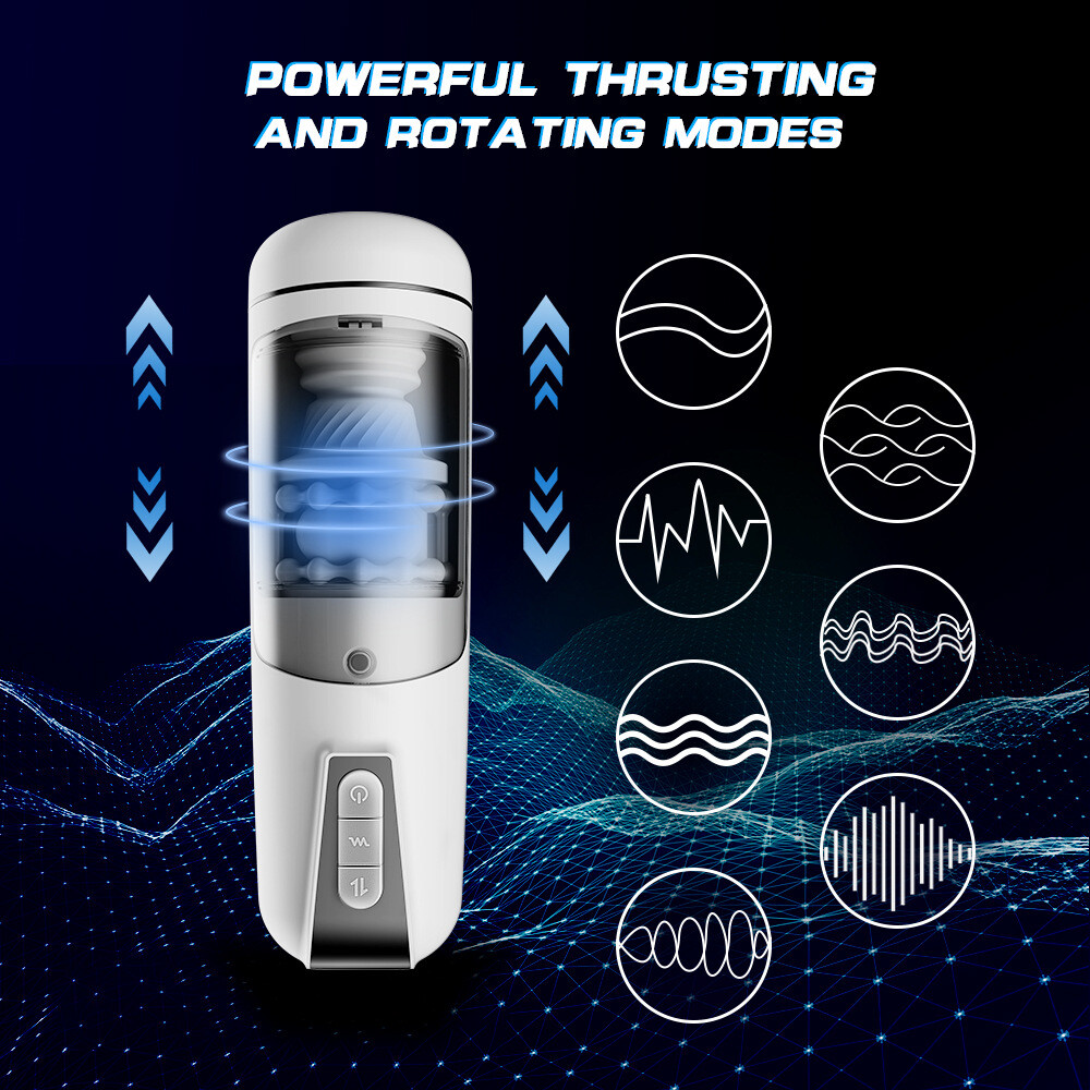 Male Masturbator Automatic Telescopic Thrusting Cup Vibration Stroker Lubricants
