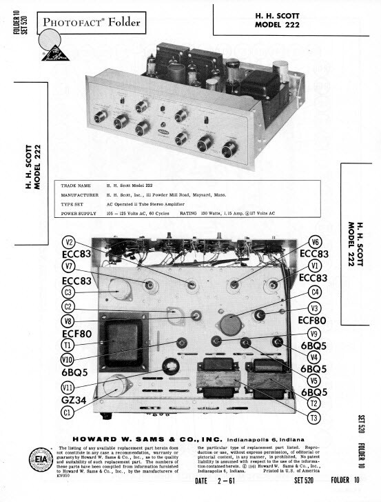 Scott Amp Amplifiers Service Manuals Schematics Audiophile Computer DVD *Nice*