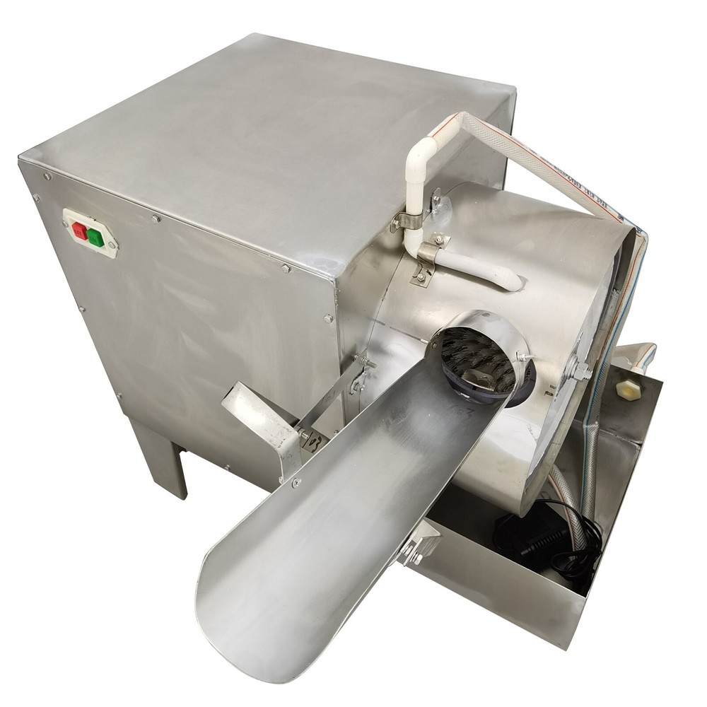 Single Row Electric Egg Shell Washer Cleaner Auto Egg Surface Washing Machine