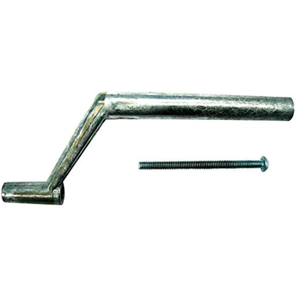 Barton Kramer Crank Handle 4" Zinc Die Cast Silver 5/16" Dia.