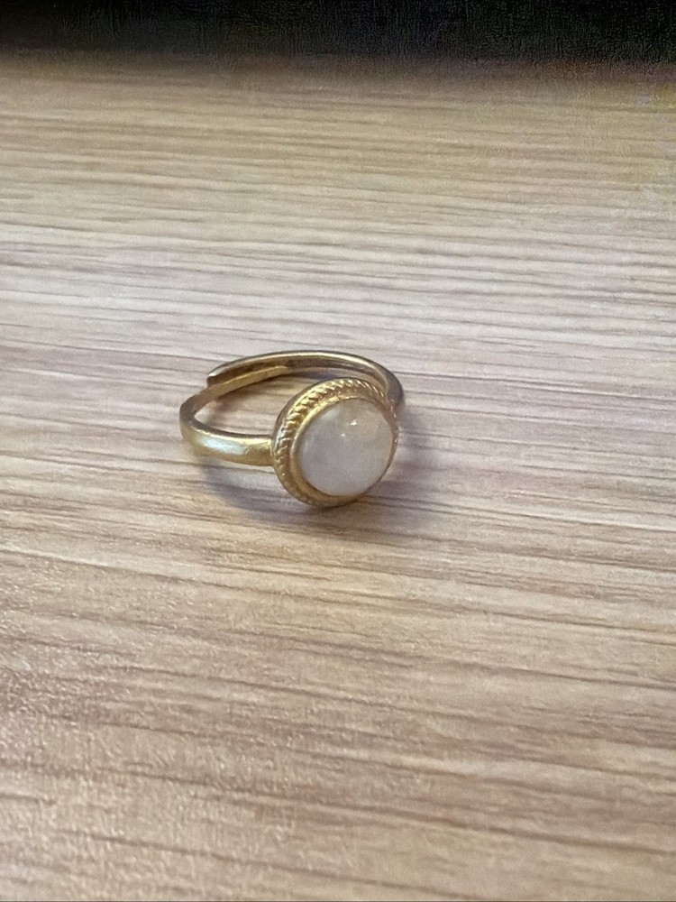 Moonstone Ring Adjustable Size Handmade