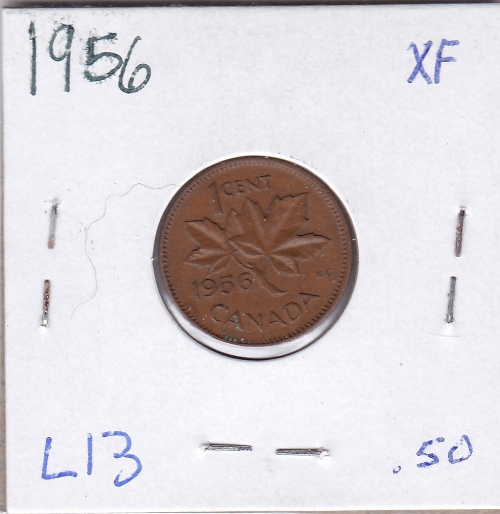 1956 Canada One Cent L13