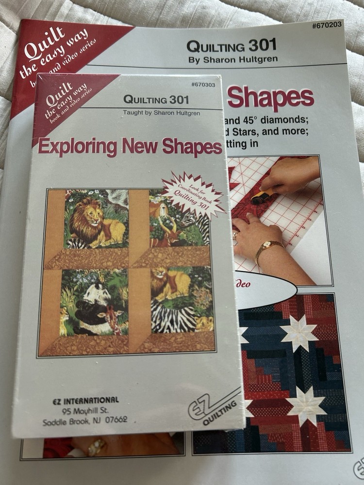 Quilting Beginners Instructional Tools Includes 5 VHSs And 4 Matching Booklets