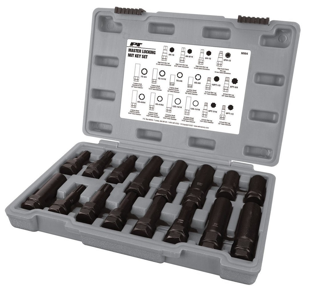 PERFORMANCE TOOL M994 LOCKING LUG NUT MASTER KEY SET