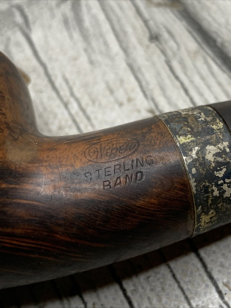 Weber Smoking Tobacco Pipe STERLING BAND
