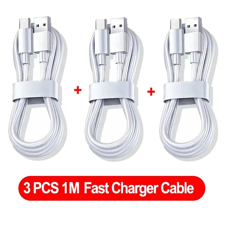 3-Pack USB C Type-C Fast Charging Data SYNC Charger Cable Cord 1/2M