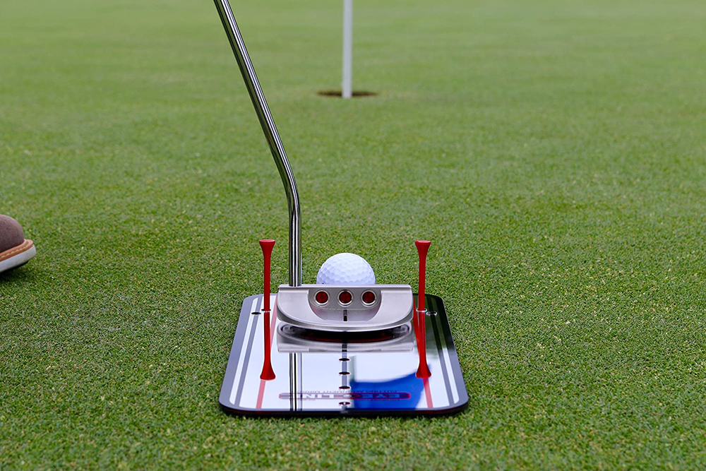 EyeLine Golf Putting Alignment Mirror, Portable Practice Putting Trainer, Mirror