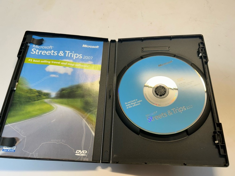 Microsoft Streets and Trips 2007 DVD Map and Travel Software