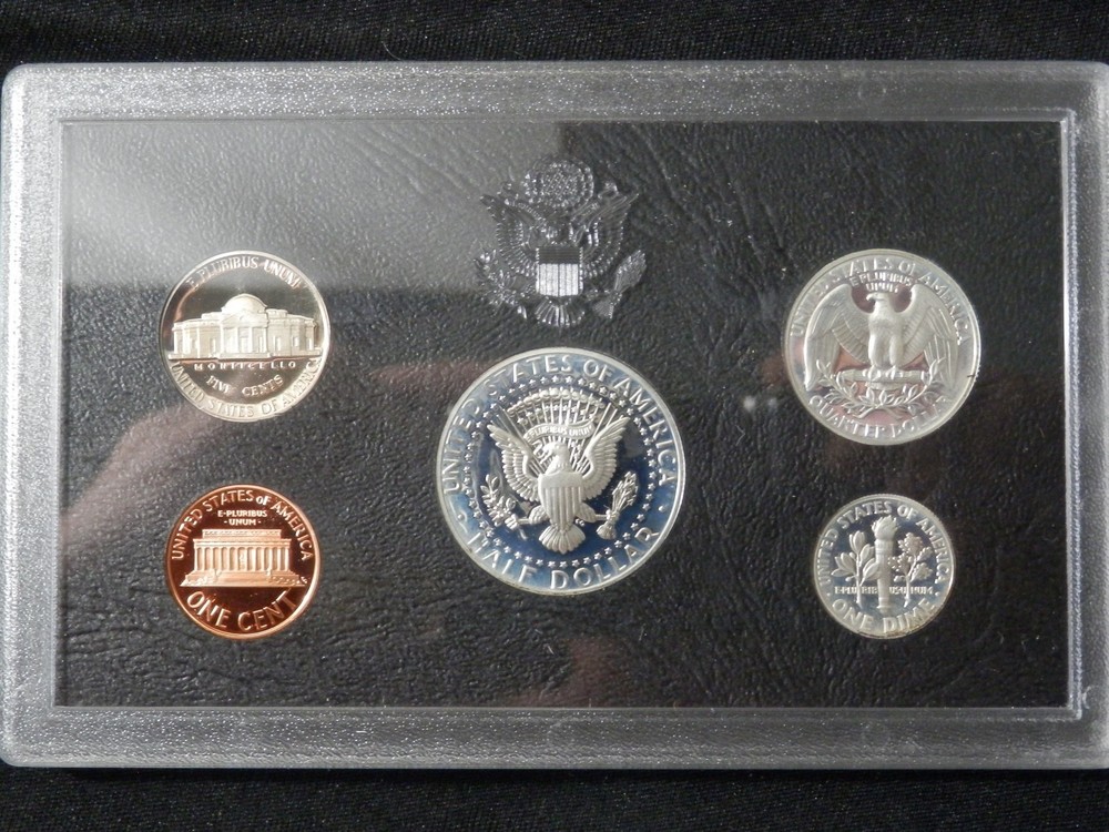 1993 US Mint Silver Proof Set 5 Coins With Box & COA