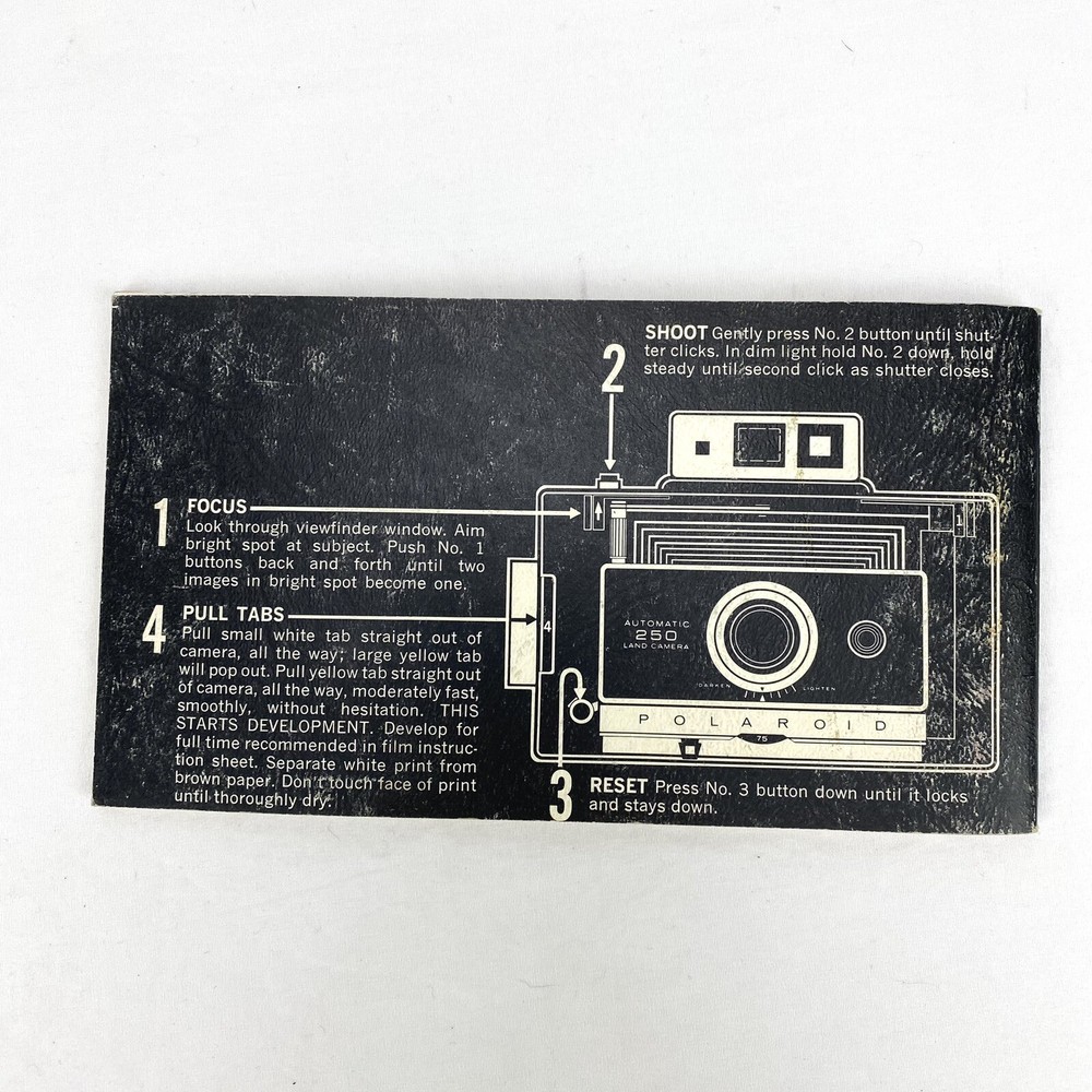 Polaroid Automatic 250 Land Camera Operating Instructions User Guide Manual