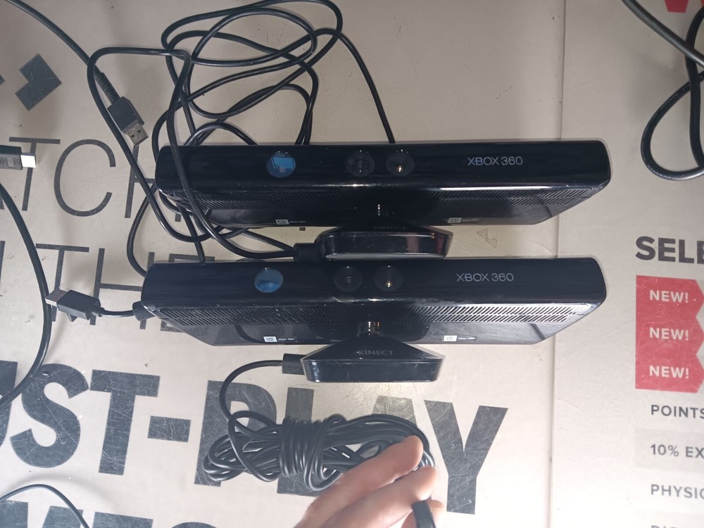 Microsoft XBOX 360 Original Kinect Sensor Bar Camera x 2-Untested-PARTS-READ ALL