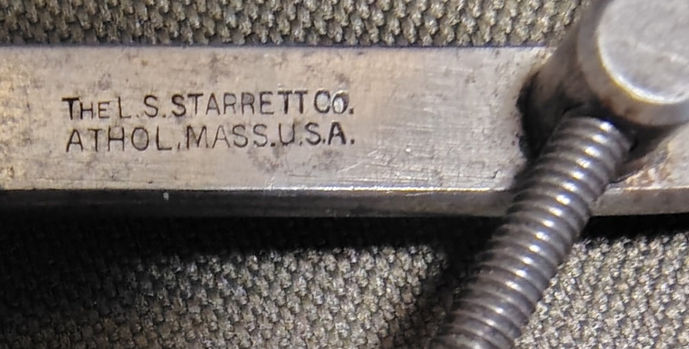 🗽 VINTAGE STARRETT 6" OD CALIPER