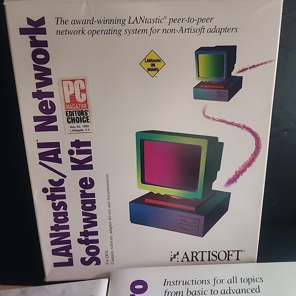 Artisoft LANtastic 5.0 AI Network Single Node Operating System Software Kit