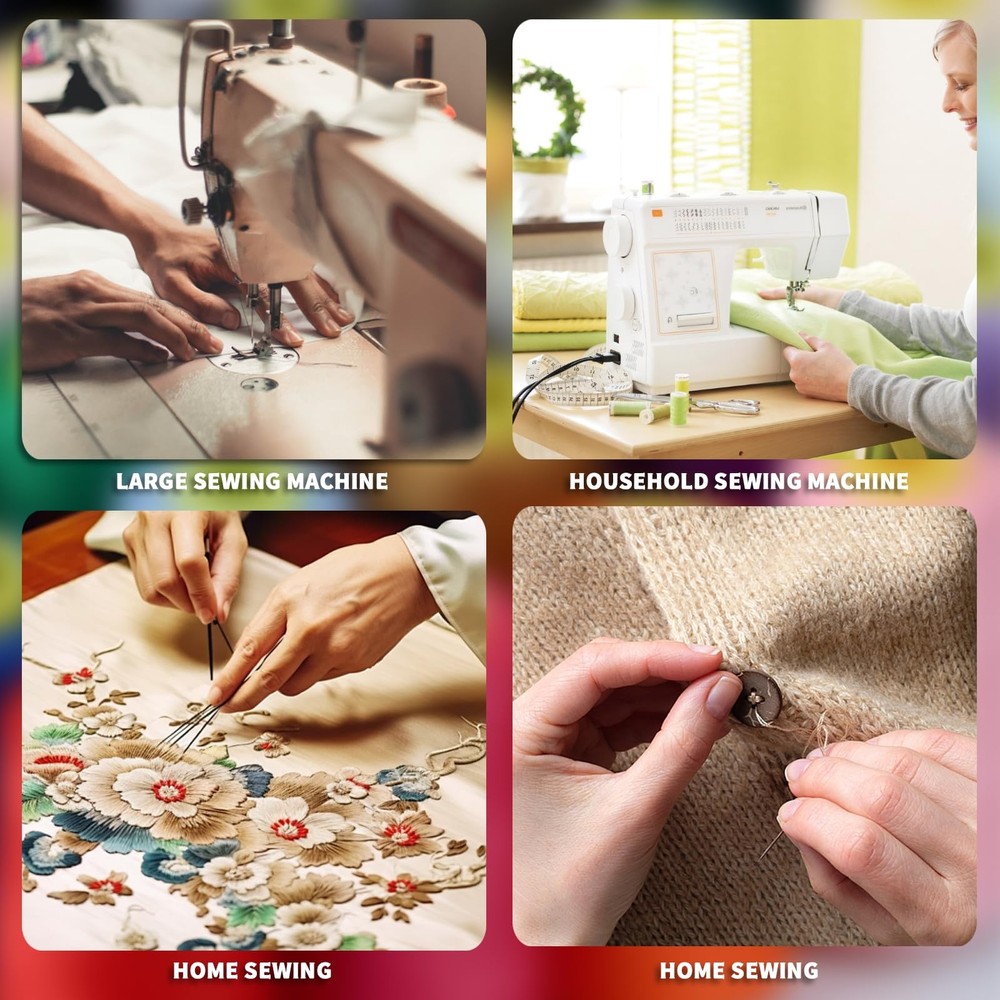 All-Purpose Polyester Sewing Thread - 4-Pack 12000 Yards Total - White Thread...