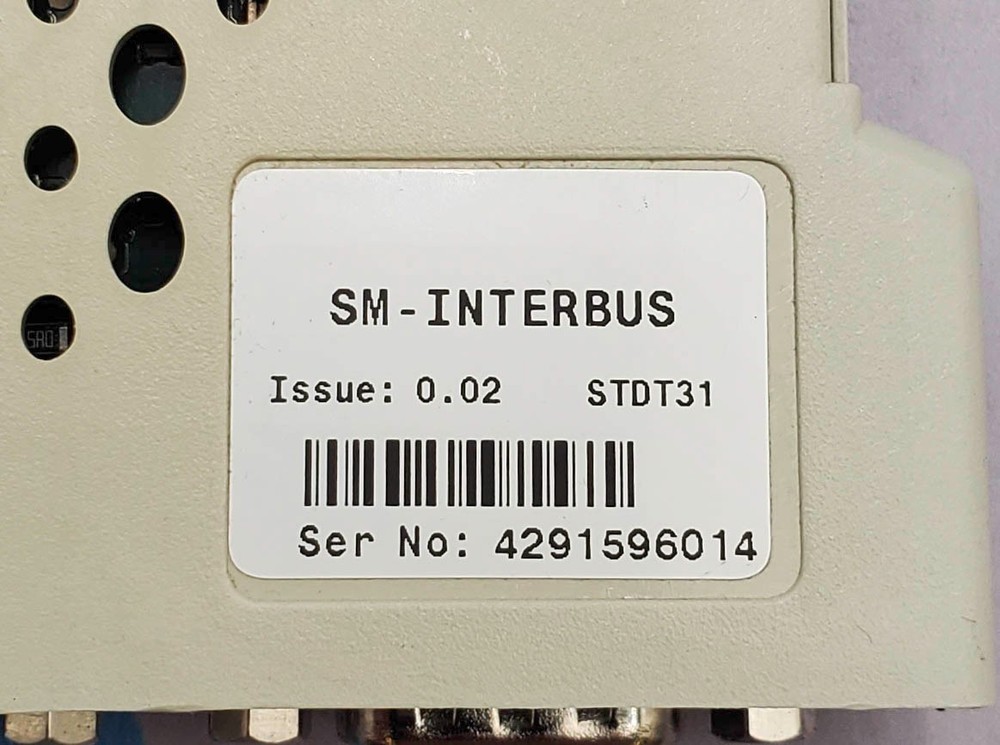 Emerson STDT31 SM-INTERBUS Module Card Issue 0.02