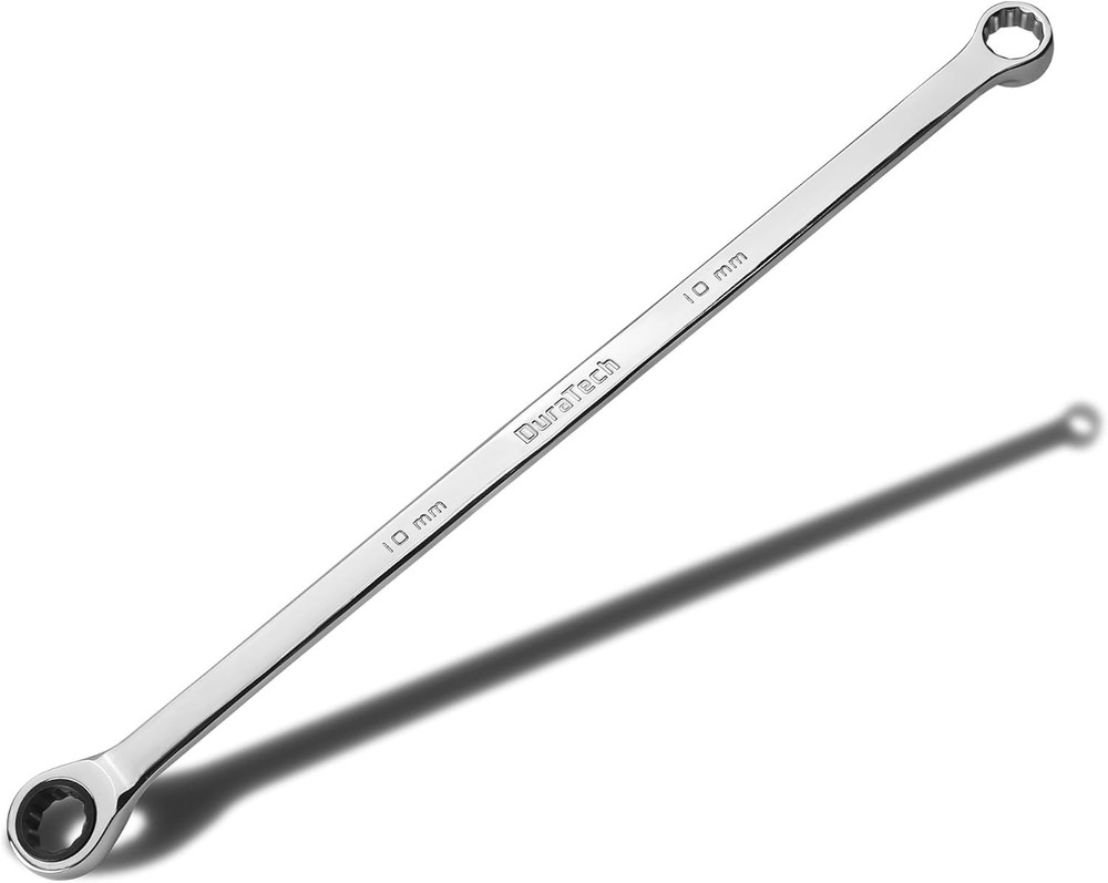 10mm Extra Long Ratcheting Wrench Chrome Vanadium Steel Mechanical Tool