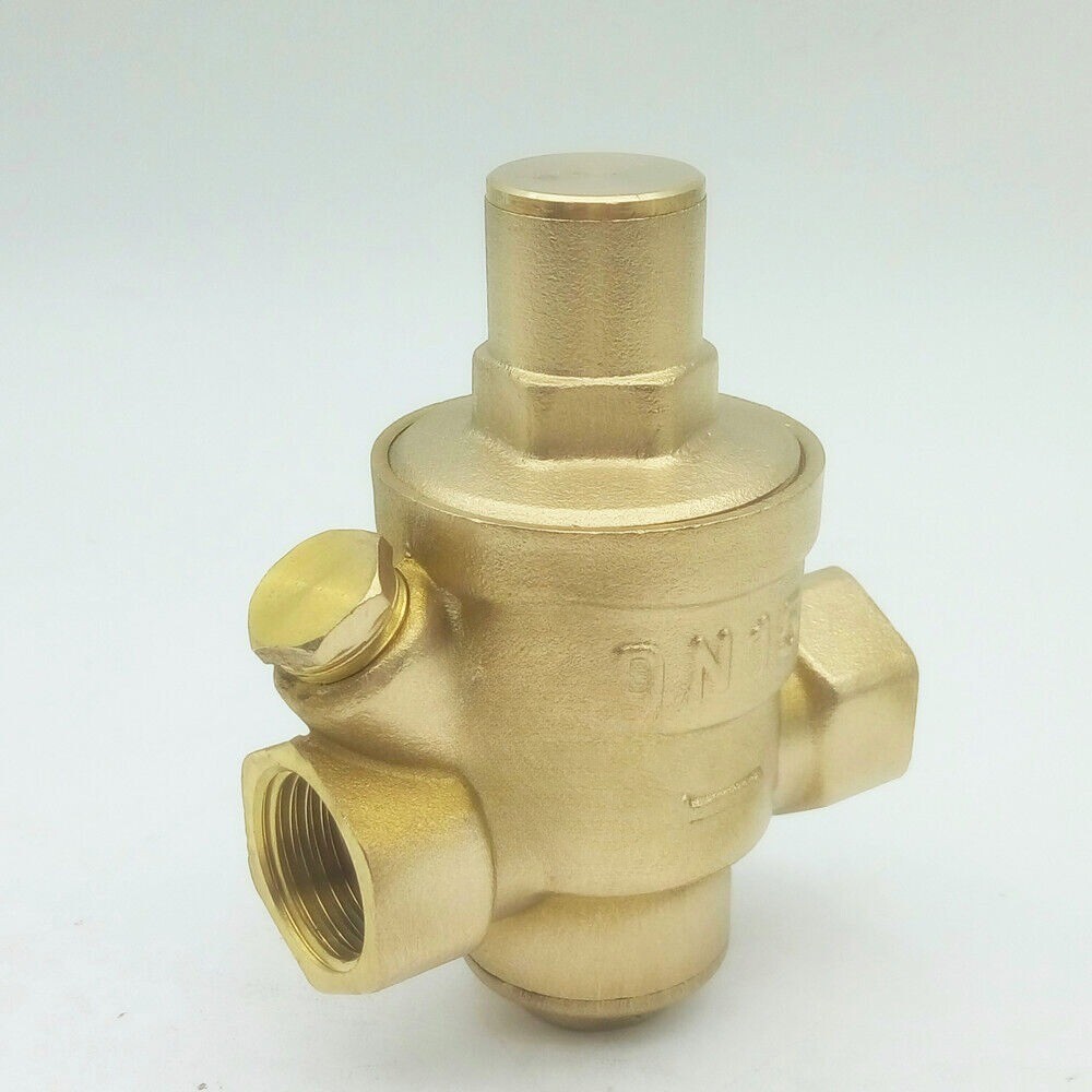 1/2'' DN15 BSP Brass Water Pressure Reducing Valve W/ Gauge Flow Adjustable NEW