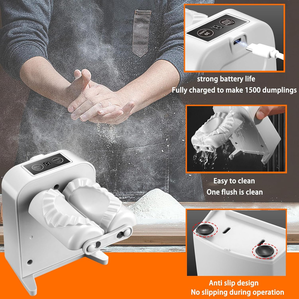 Automatic Dumpling Maker Machine, Electric Dumpling Maker,Removable Empanada Mak