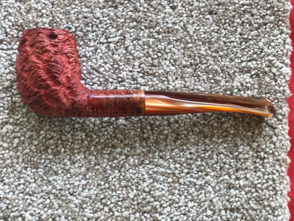MISTELLA GEM SERIES RUSTIC CARVED VIRGIN FINISH BRIAR LUCITE STEM