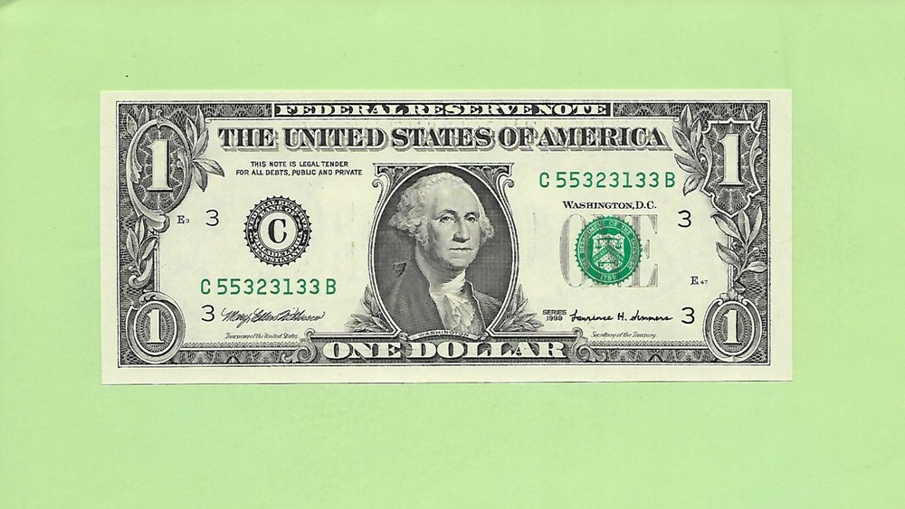 1999 ..UNCIRC $1  C 5532 3133 B .... 1999 $1  C-B     NICE NOTE        FRN